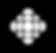 A black overlay with cutouts. The cutouts have a circle in the middle with semi-circles and quarter circles sounding it. All the cutouts together form a diamond shape.